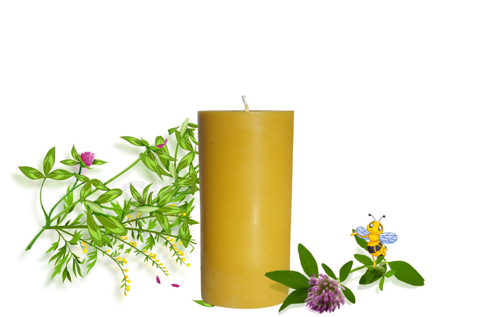 Beeswax Pillar Candle